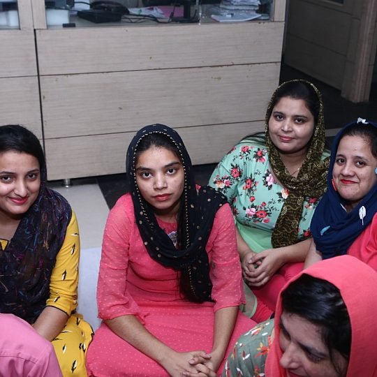 Staff at the langar